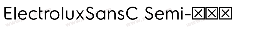 ElectroluxSansC Semi字体转换 ElectroluxSansC Semi字体转换